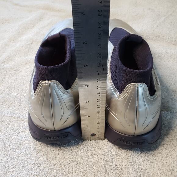 Adidas Predator League LL TF Mens 12 Silver Soccer Cleats Sportswear Futuristic - Picture 4 of 8